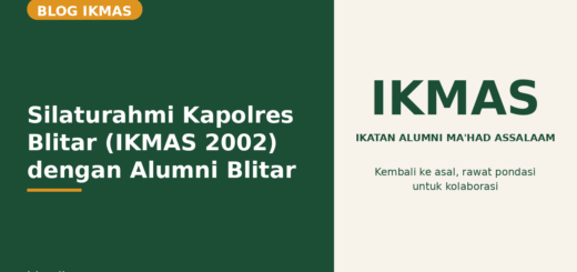 Flyer Silaturahmi Kapolres Blitar (IKMAS 2002) dengan Alumni Blitar