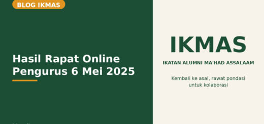 Flyer Hasil Rapat Online Pengurus 6 Mei 2025
