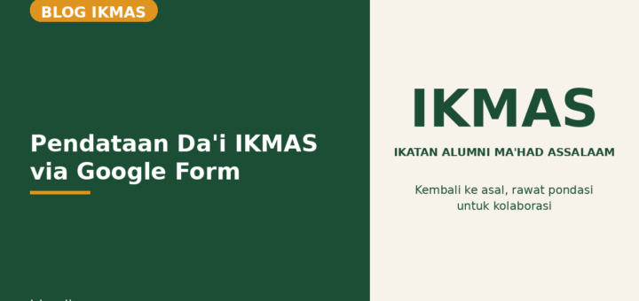 Flyer Pendataan Da'i IKMAS via Google Form