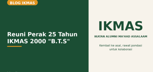 Flyer Reuni Perak 25 Tahun IKMAS 2000 "B.T.S"