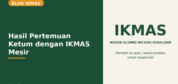 Flyer Hasil Pertemuan Ketum dengan IKMAS Mesir