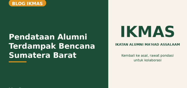 Flyer Pendataan Alumni Terdampak Bencana Sumatera Barat