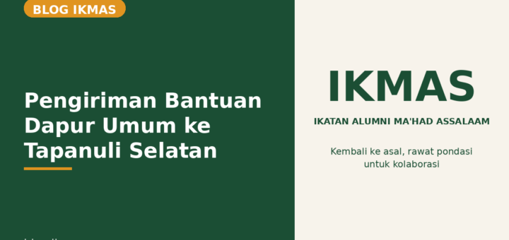 Flyer Pengiriman Bantuan Dapur Umum ke Tapanuli Selatan