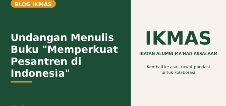 Flyer Undangan Menulis Buku "Memperkuat Pesantren di Indonesia"